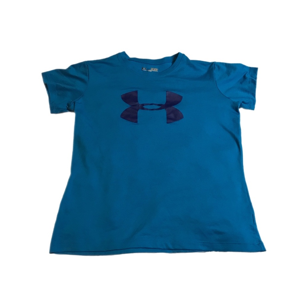 Under Armor T-Shirt Kid’s Gender Blue Athletic Short Sleeve | Size - YSM (8)